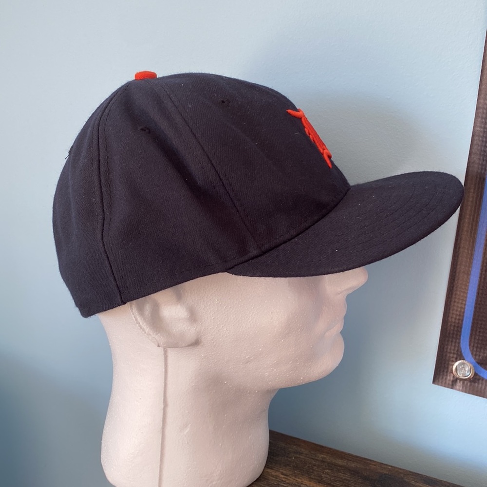 New Era Cool Base MLB Classic Detroit Tigers Navy Blue & Orange Baseball Cap Hat - Picture 3 of 8